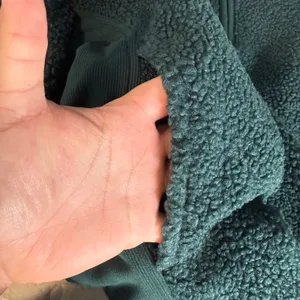 Athleta Forever Fleece 1/4 Zip Sweatshirt, Green, XL thumbnail 4