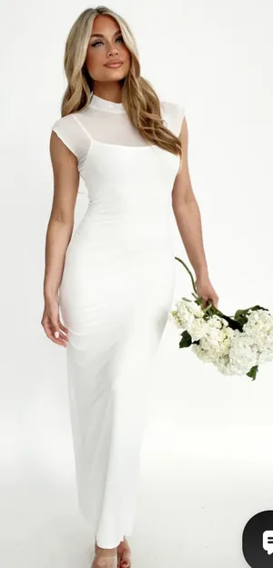 Lane 201 “love affair” White maxi dress thumbnail 1