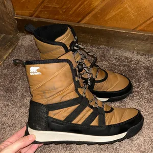 Sorel Whitney II Short Lace unisex winter waterproof elk tan boots thumbnail 9