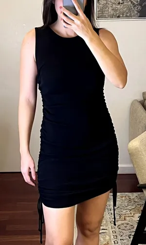 Lioness Military Minds Mini Dress size S Black Lace up thumbnail 1