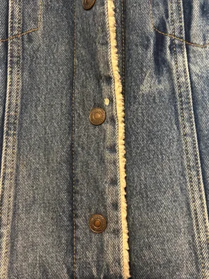 Levi's Sherpa Trucker Denim Jacket Blue Size Small thumbnail 5