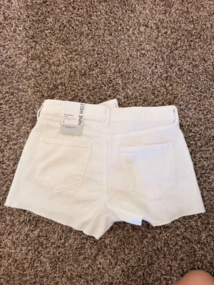 Nine West White Denim Shorts thumbnail 2