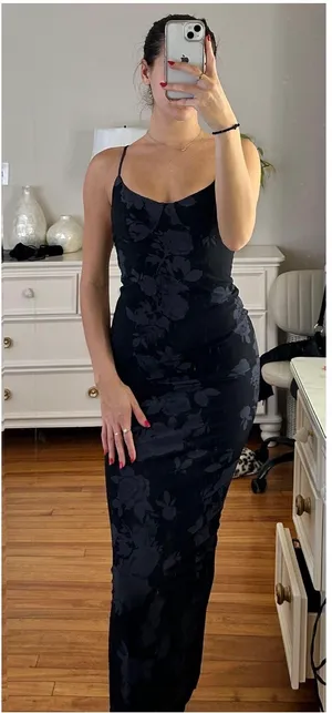 White fox maxi dress thumbnail 2