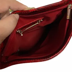 White House Black Market‎ Patented Red Shoulder Bag thumbnail 5
