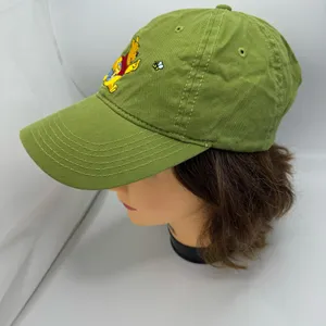 Disney Winnie the Pooh Honeypot Baseball Hat in Olive Green Adjustable Cap thumbnail 3