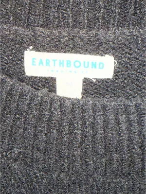 Earthbound Trading Co. Celestial Moon and Stars Oversized Knit Sweater thumbnail 2