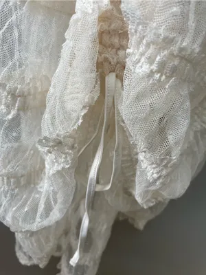 For Love & Lemons Cream Lace Tie-Strap Chemise thumbnail 5