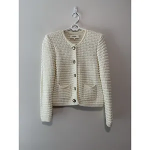ba&sh NWT Ecru Gaspard Knitted Caridgan Sweater‎ Size 0 (XS) thumbnail 2