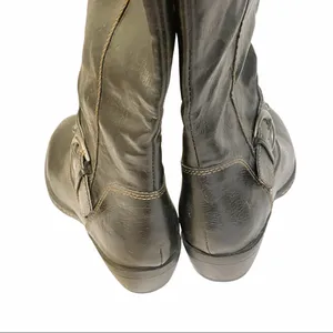 B.O.C‎ Size 6 Brown Pebbled Faux Leather Knee High Riding Boots thumbnail 5