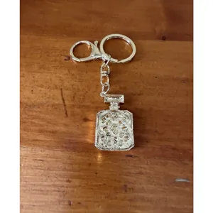 Rhinestone Perfume Bottle Bag Charms Keychain Set N°5 & 5 Glam Bling NWOT thumbnail 10