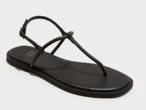 A new day tiffany matte black sandals strappy size 9.5 new thumbnail 1