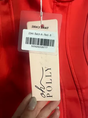Oh Polly Red Bustier Dress thumbnail 4