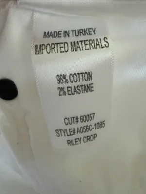Agolde Riley Cropped White Jeans thumbnail 8
