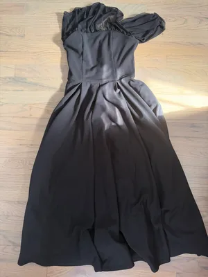 Club London Rosette Black Midi Dress thumbnail 3