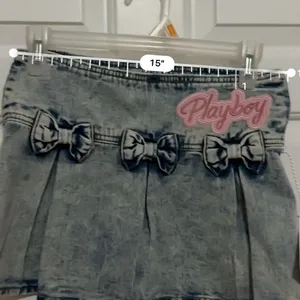 PLAYBOY Light Blue Denim Skirt with Bows 00 thumbnail 6