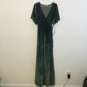 Baltic Born Meghan Velvet Wrap Maxi Dress New Without Tags thumbnail 3