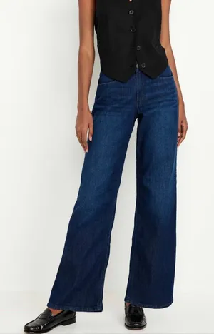Old Navy extra high rise super wide leg jean size 4 thumbnail 1