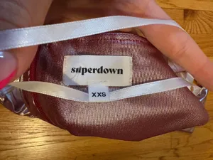superdown Cordilla Halter Mini Dress Metallic thumbnail 6