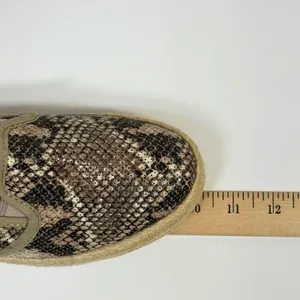 Clarks‎ Collection Womens Snake Print Espadrille Slip On Flats Brown Tan Size 7 thumbnail 7