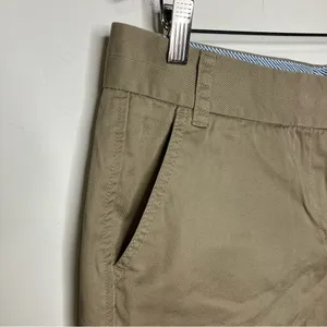 J. Crew 100% cotton chino‎ broken in khaki shorts size 10 thumbnail 3
