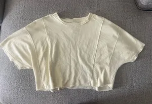 Aerie Unwind Waffle T-shirt thumbnail 1