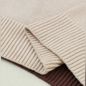 NEW Brown Black and Tan Colorblock Bishop Sleeve Sweater thumbnail 6