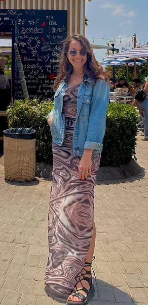 12th Tribe Brown Maxi Dress With Slit thumbnail 1