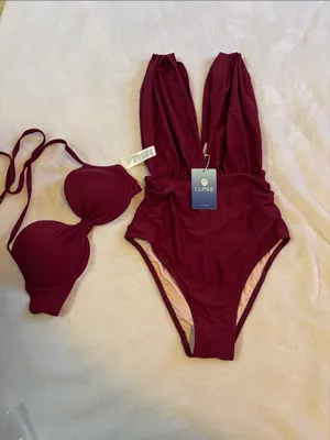 Cupshe Plum Twist Front One-Piece thumbnail 7