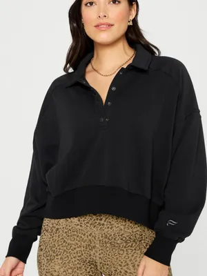 Fabletics Year Round Terry Snap Front Sweatshirt XXL/1X Athleisure thumbnail 1