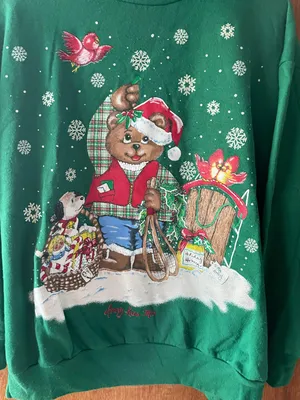 Nutcracker Vintage Christmas Sweater Crewneck Turtleneck Size Small thumbnail 2