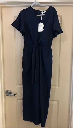 NEW Black Tunic Short Sleeve Crew Neck Flowy Swing Mini Dress 2X thumbnail 4