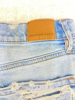 American Eagle Outfitters blue denim shorts #americaneagle #denim thumbnail 4