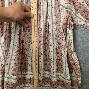 Free People Women's Size‎ Small Boho Vintage Lover Babydoll Top Floral Blouse thumbnail 6