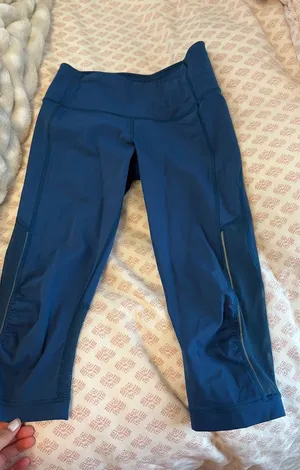 Navy Lululemon Capri Leggings thumbnail 1