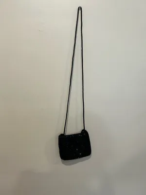 Vintage beaded purse Black thumbnail 4