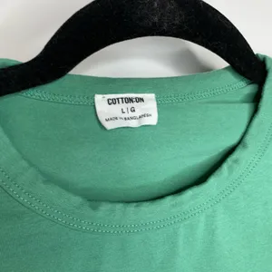 Cotton On Green Crop Top T Shirt Sz Large thumbnail 9