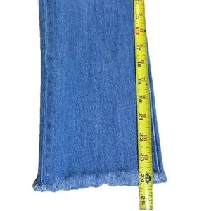 Levi’s Premium Wedgie Straight Jeans W26 L26 Blue Distressed Raw Hem Button Fly thumbnail 6