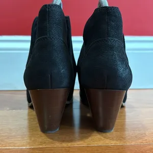 NWOT Frye Reina Cut Out Bootie in‎ black ankle small heel southwestern size 9.5 thumbnail 4