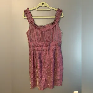 London Times Midi Purple Iridescent Dress sz‎ 14 thumbnail 2