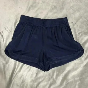Maurice's Navy Blue Paper Bag Shorts thumbnail 3