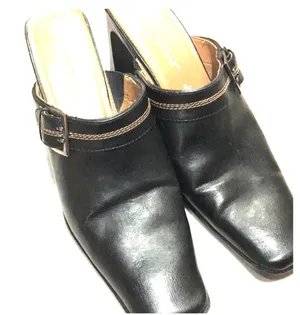 Vintage Highlights square toe mules size 10 brown Y2k office thumbnail 1