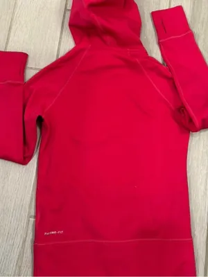 Nike Women's Hot Pink Pullover Hoodie with Repeat Logo Xs thumbnail 5