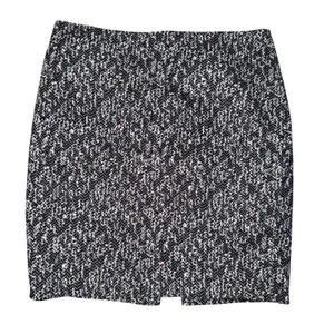 Express Womens Black White Herringbone Pencil Skirt Size 6‎ Cotton Blend Career thumbnail 1