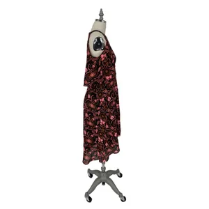 ALC Frank | Emile‎ Silk Floral Cold-Shoulder Multicolor Dress 6 $625.00 thumbnail 3