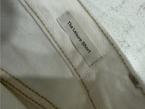 Frame Denim White Mid-Rise Denim Shorts thumbnail 7