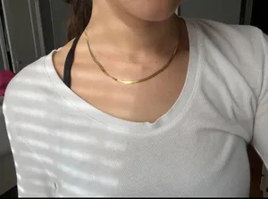 Gold Snake Chain Necklace thumbnail 5