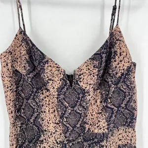 Blue Life Women's Snake‎ Print Sweetheart Corset V-Neck Mini Dress Brown Medium thumbnail 5