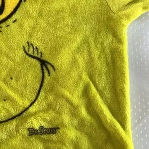 Dr. Seuss The Grinch Plush Sweatshirt Soft Long Sleeve Sz L Green Christmas thumbnail 4