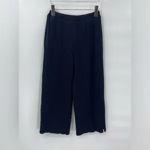 St.John black knit wide leg pants with pleats size 4‎ thumbnail 2