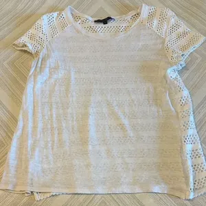 Generation Love Women’s White Mesh Sleeve & Back Women's Top - Size L thumbnail 1